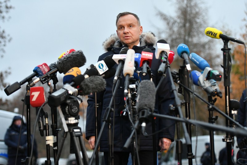 Andrzej Duda a făcut declarații la locul accidentului