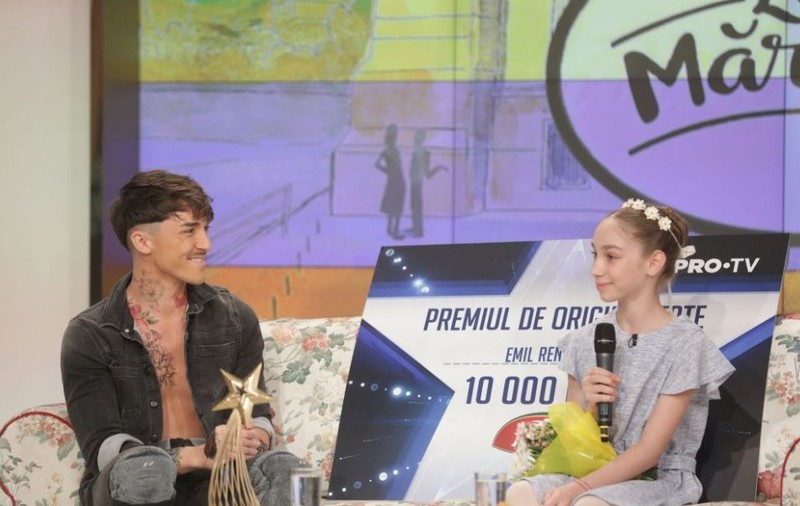 Emil Rengle i-a donat premiul de originalitate Biancăi Badea. Gestul neașteptat făcut de câștigătorul Românii au Talent 2018