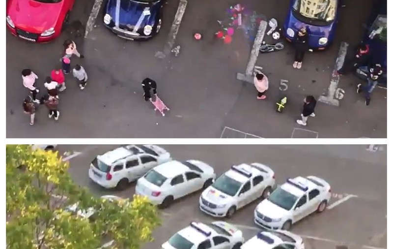 Bucureștiul, relaxat înainte de relaxare: 15 copii și părinții lor, la șuetă în aer liber, gard în gard cu Poliția