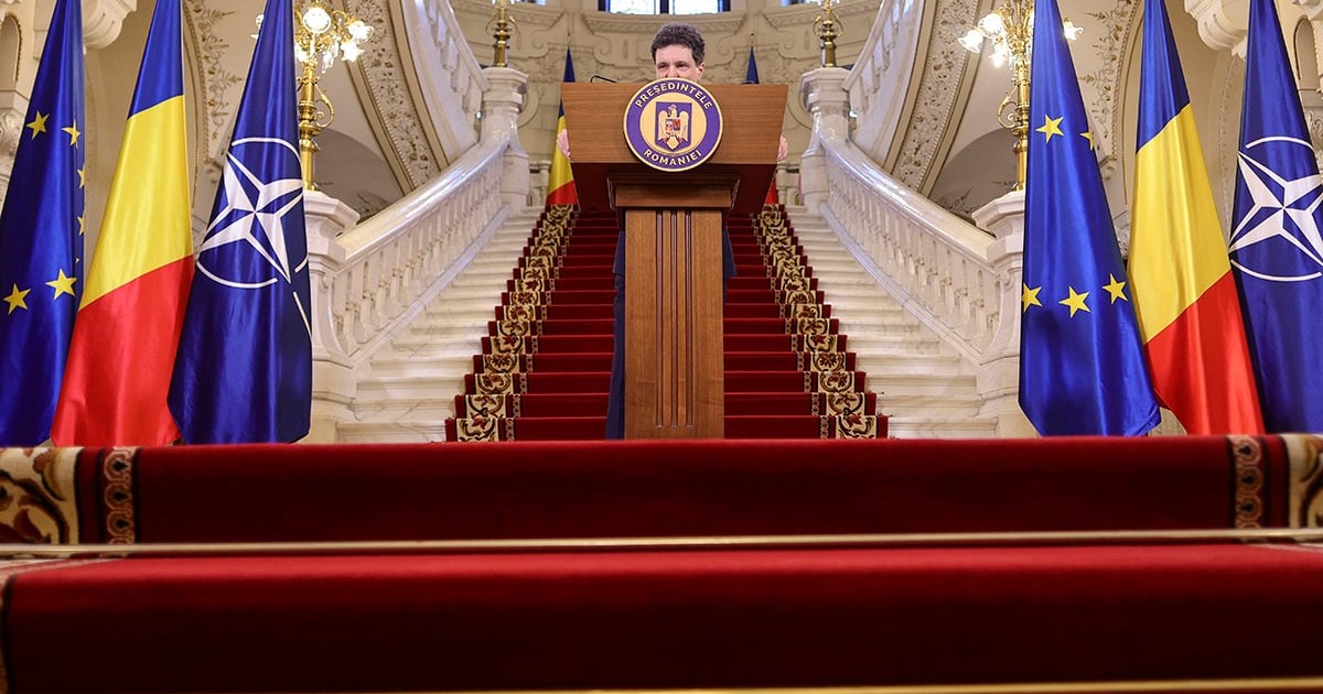 Presedintele Nicusor Dan, tine o conferinta de presa