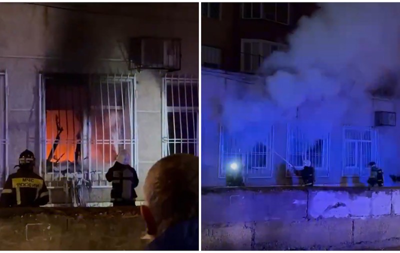 O filială a partidului lui Vladimir Putin a fost incendiată de două femei | VIDEO