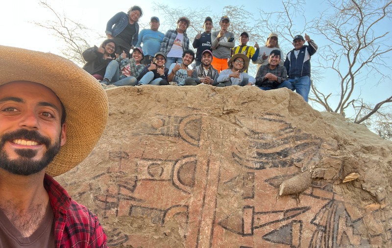 Pictură murală veche de 1.000 de ani, redescoperită după un secol de la dispariție, în Peru