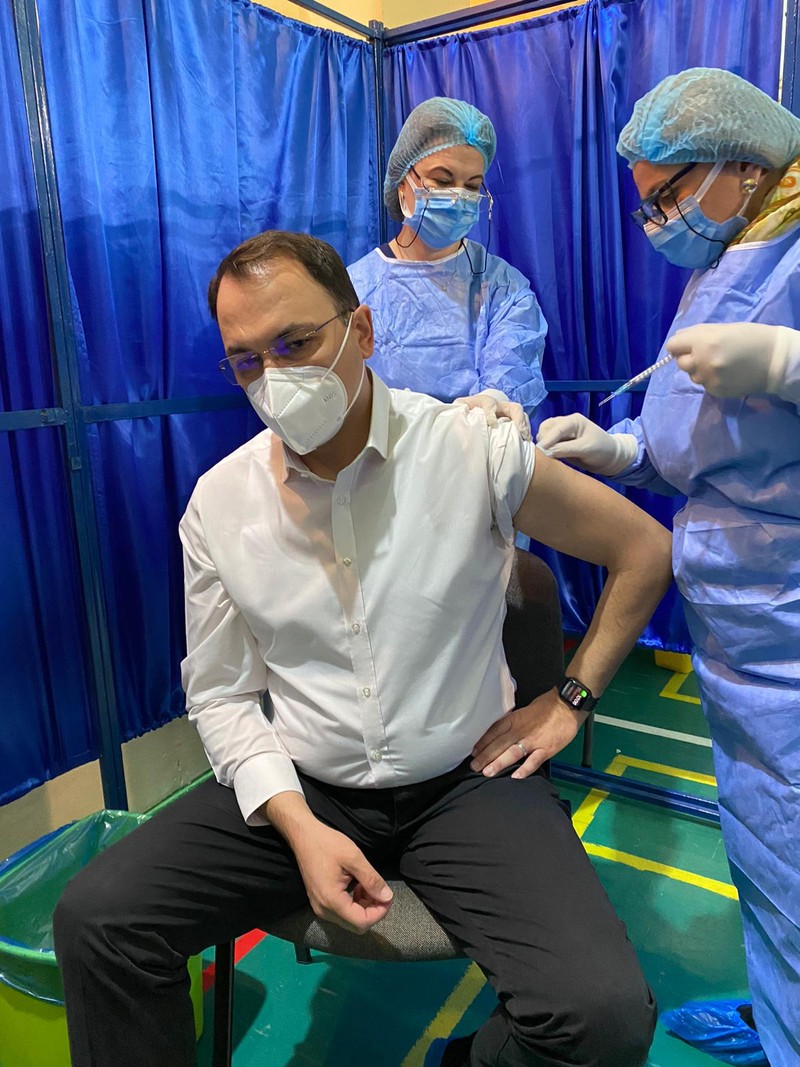 Primarul din Focșani, Cristi Valentin Misăilă, s-a vaccinat în luna aprilie