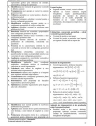 Programa Matematica Bacalaureat 2022