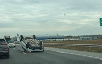 Mașină răsturnată A2