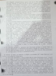 Fragment din raportul Prefecturii Dolj despre modul în care primarul din Valea Stanciului folosește angajații și utilajele primăriei în scop personal
