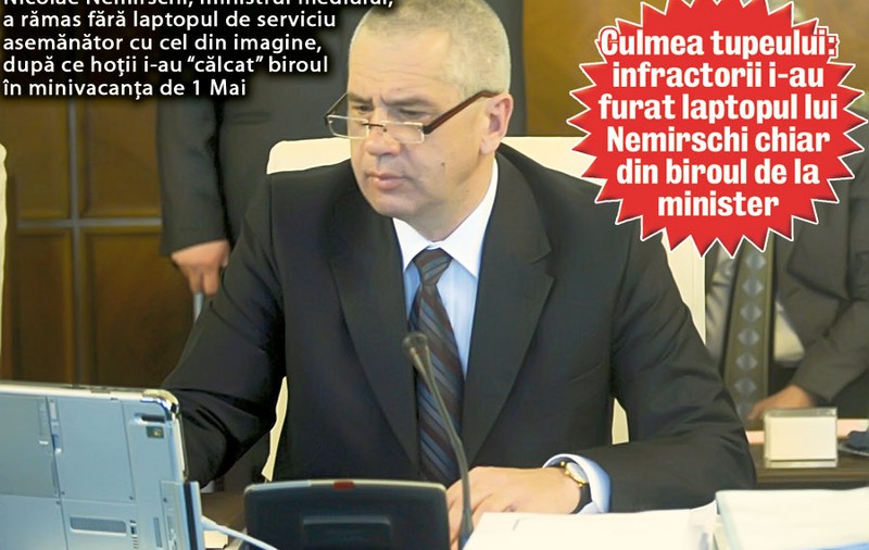 Ministrul mediului, prădat de hoţi!