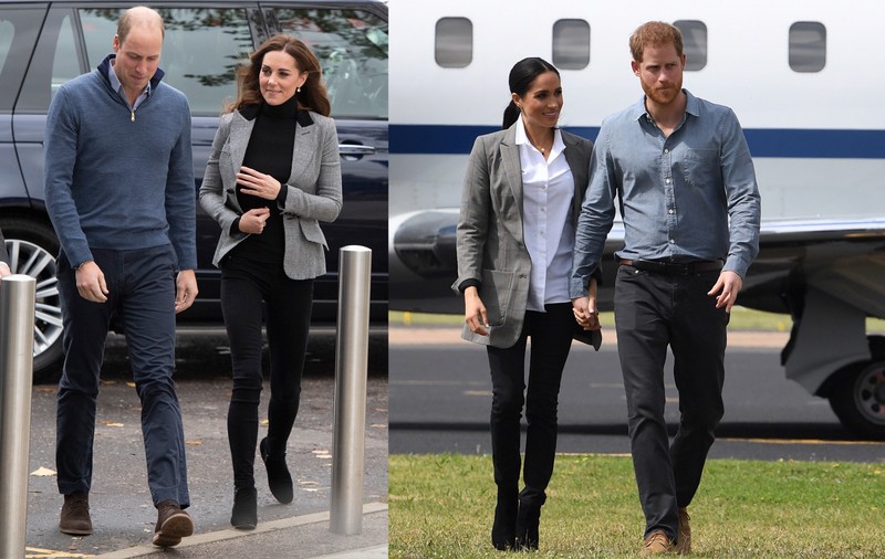 FOTO| Kate Middleton a apărut public într-o ținută inspirată de una purtată de Meghan Markle cu câteva zile înainte