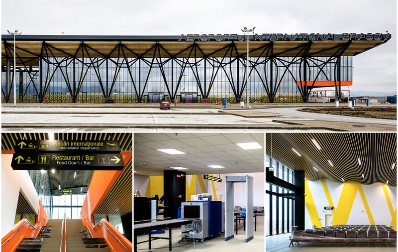 FOTO | Primul aeroport nou din România din ultimii 50 ani e gata la Brașov. Cum arată și ce companii vor să zboare