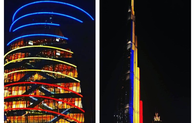 VIDEO | Steagul României a apărut în Times Square și pe Burj Khalifa, de 1 Decembrie