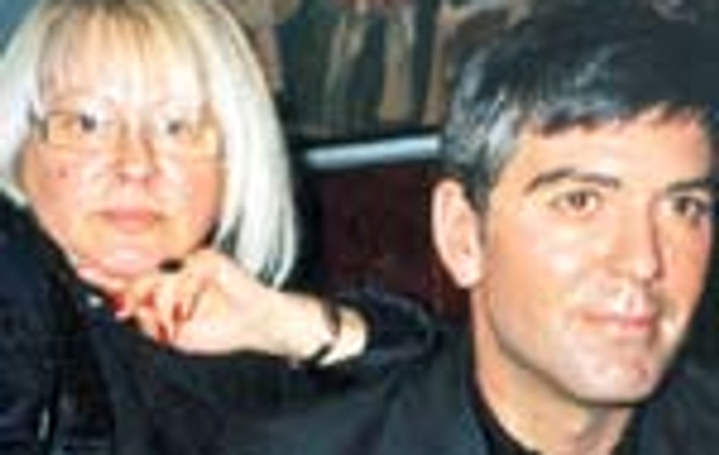 Mirabela Dauer + George Clooney, la Muzeul figurilor de ceara din Londra