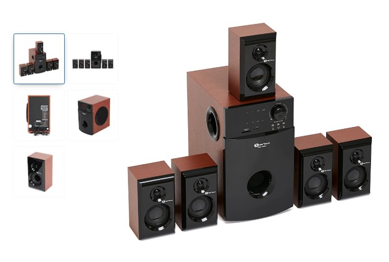 Boxele 5.1 Serioux HT5100C, 140W RMS, Roșu