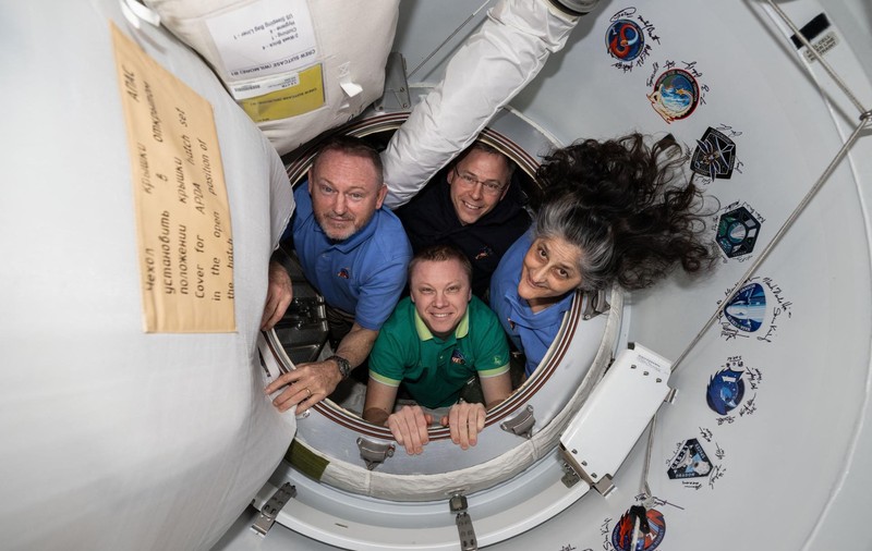 Cei doi astronauţi americani, blocaţi timp de nouă luni în spațiu, au revenit pe Pământ, unde au fost întâmpinați de delfini I VIDEO