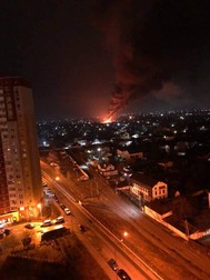 Kievul a fost bombardat masiv în timpul nopții