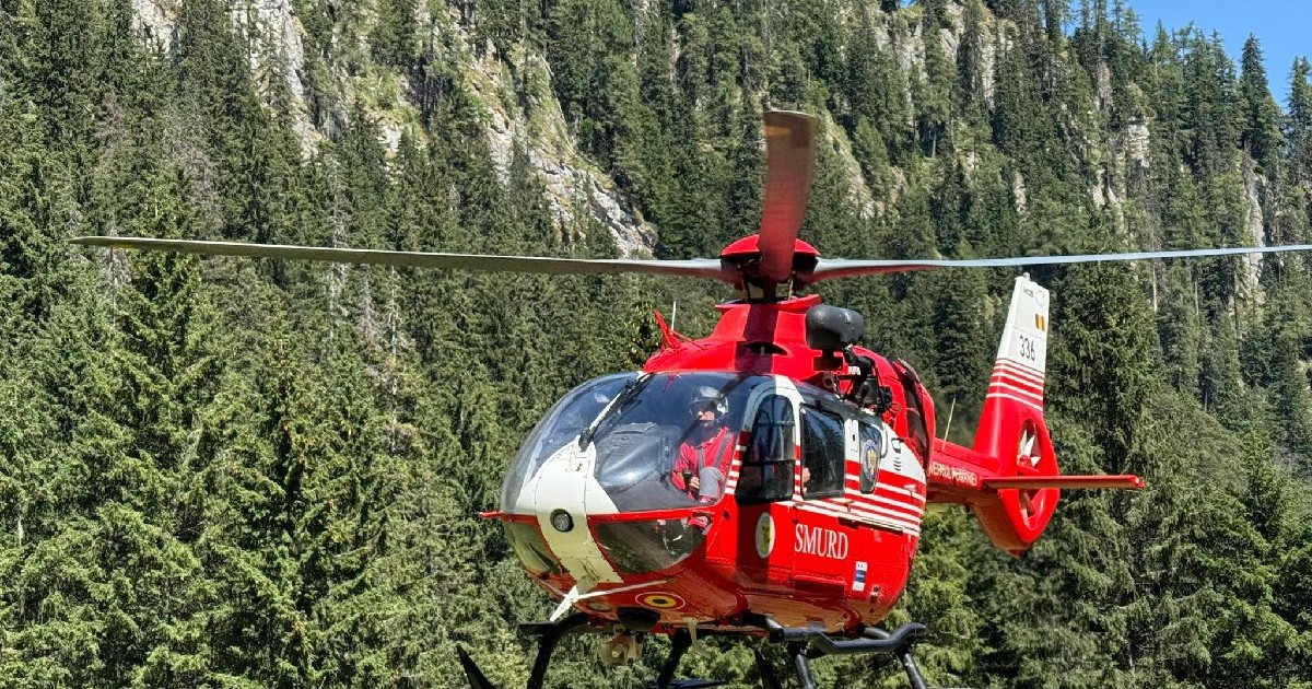 Elicopter SMURD, munții - Salvamont Brașov