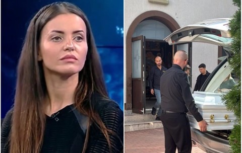 Primele imagini de la capela unde este depusă Mădălina Apostol. Mama ei, consolată de Nick Rădoi, fiul ei, monument de durere. Bianca Drăgușanu a venit, și ea, la priveghi