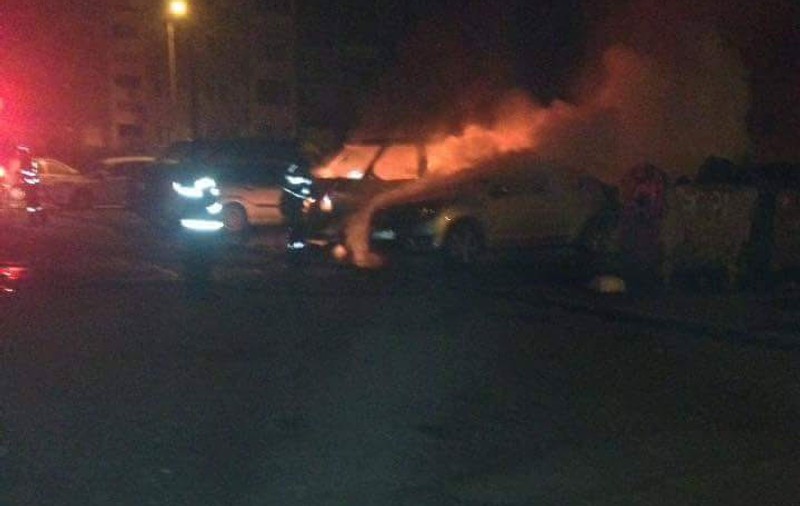 Incendiu într-o parcare din Reșița! Focul a fost pus intenționat?
