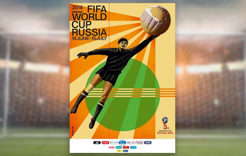 FIFA a prezentat posterul oficial al Cupei Mondiale 2018 din Rusia. Lev Iașin, personajul central