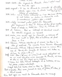 În timp ce lucram la text și reascultam interviul cu Oana, mi-am dat seama că mi-e greu să urmăresc firul plecărilor și al venirilor, așa că am rugat-o pe Oana să-mi facă o schemă. În schema făcută de Oana, Sânziana e Zizi, așa cum îi spune familia ei
