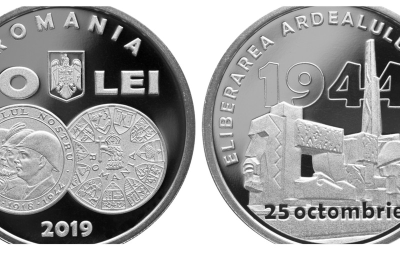 BNR lansează o monedă de argint pentru a celebra 75 de ani de la eliberarea Ardealului de Nord