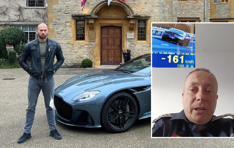 Polițist din Timiș, uimit că Aston Martin-ul condus de Andrew Tate avea „doar” 161 km/h pe autostradă: „Pentru mine e un lucru pozitiv”
