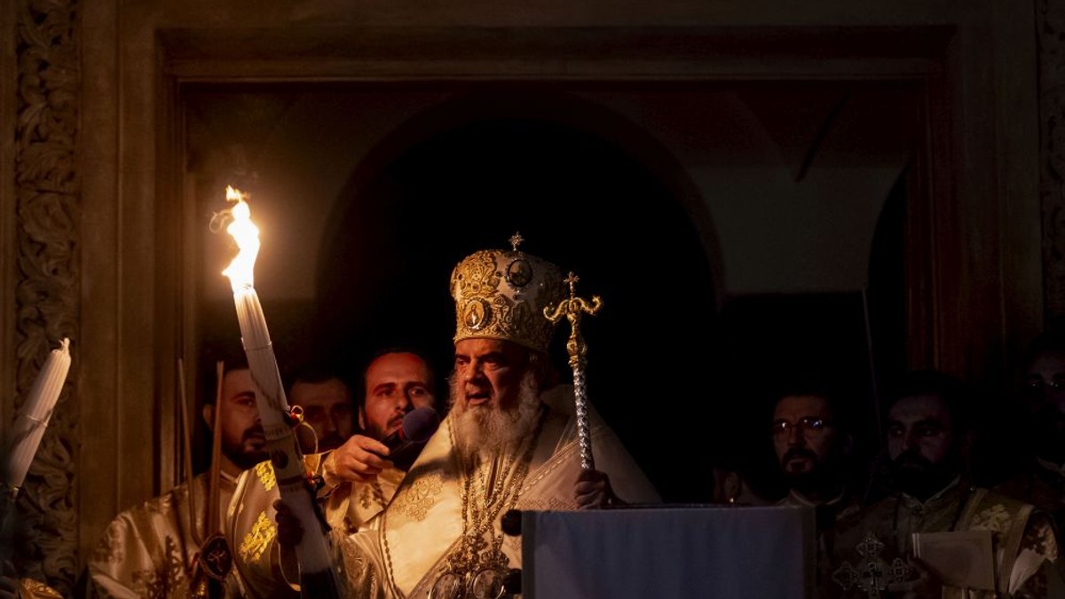 Slujba de Înviere de la Patriarhie