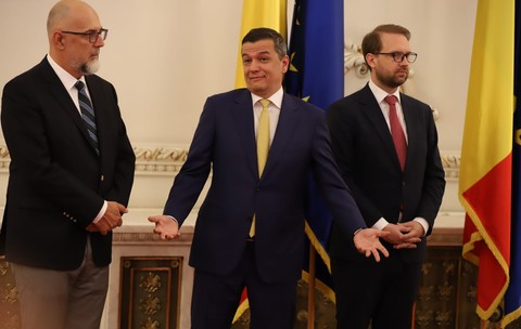 Sorin Grindeanu cu Dominic Fritz si Varujan Pambuccian FOTO Dumitru Angelescu