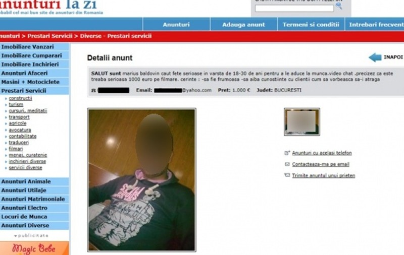 O vedetă din showbiz angajează fete pentru videochat! Vezi cum sună anunțul de ”recrutare”!