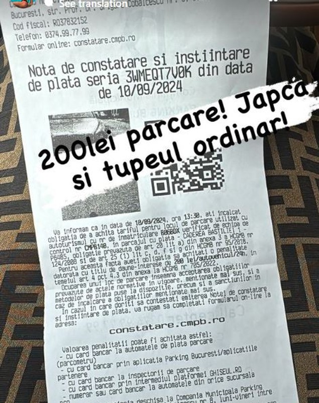 Bianca Drăgușanu și-a ieșit din fire, după ce a primit o amendă de 200 de lei: „Japca și tupeul ordinar!”