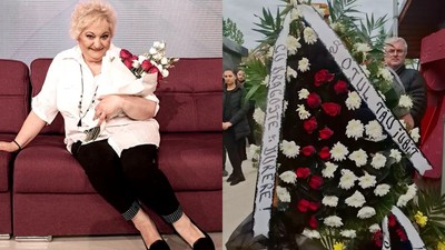 Marinela Chelaru - imagini înmormântare