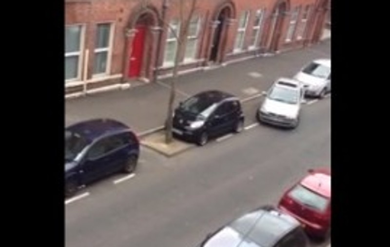 ATENŢIE, FEMEIE LA VOLAN! Cât i-a luat să facă o parcare laterală! | VIDEO