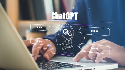 Chatgpt,Chat,With,Ai,Or,Artificial,Intelligence.,Young,Businessman,Chatting