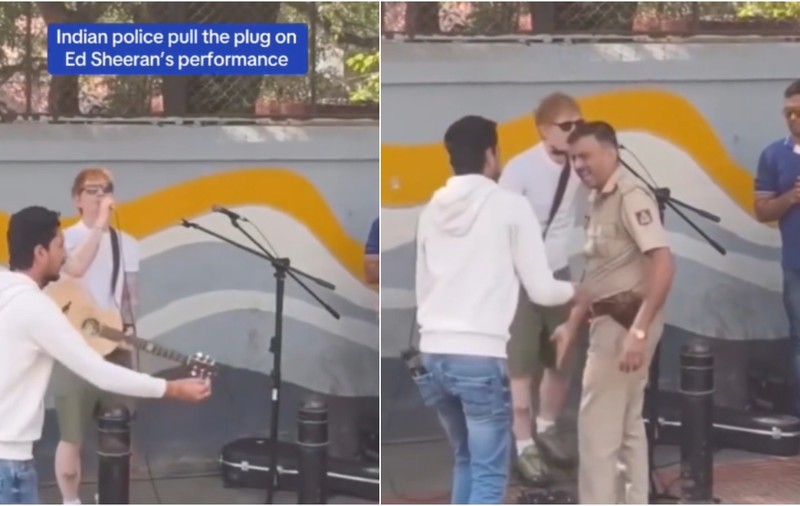 Ed Sheeran, oprit de poliție în timp ce cânta „Shape of You” pe o stradă din India. „Am ales acel loc specific”