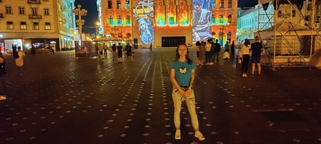 Iryna, în centrul Timișoarei