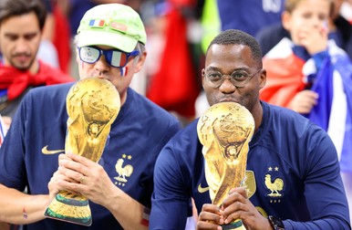 În istroe, naționala Franței a câștigat două titluri mondiale