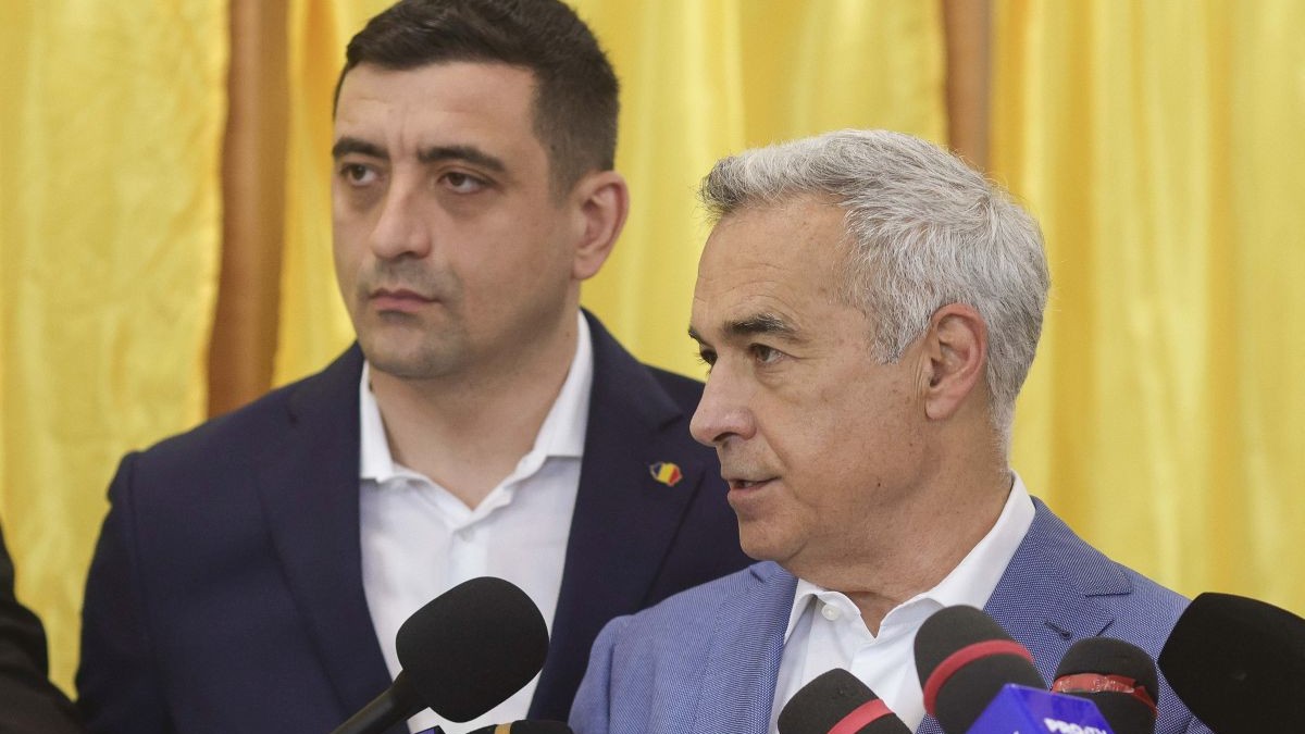 George Simion și Călin Georgescu au mers împreună la vot, la alegerile prezidențiale din 4 mai 2025