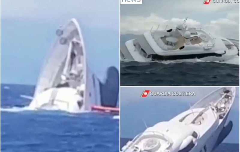 Un iaht de lux s-a scufundat în largul coastelor italiene. Pasagerii, salvați de o navă de patrulare românească