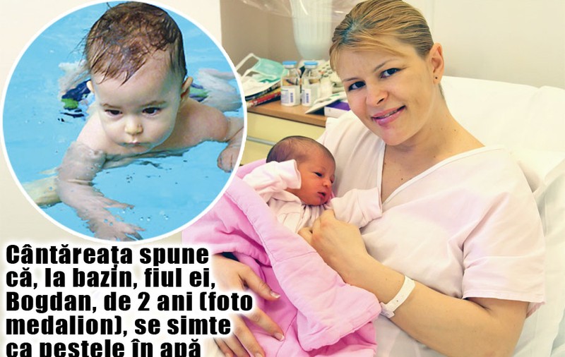 Sanda Ladoşi îşi dă şi fata la înot