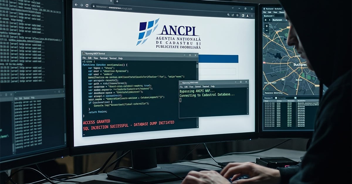 Un hacker sparge site-ul Agenția Națională de Cadastru și Publicitate Imobiliară.