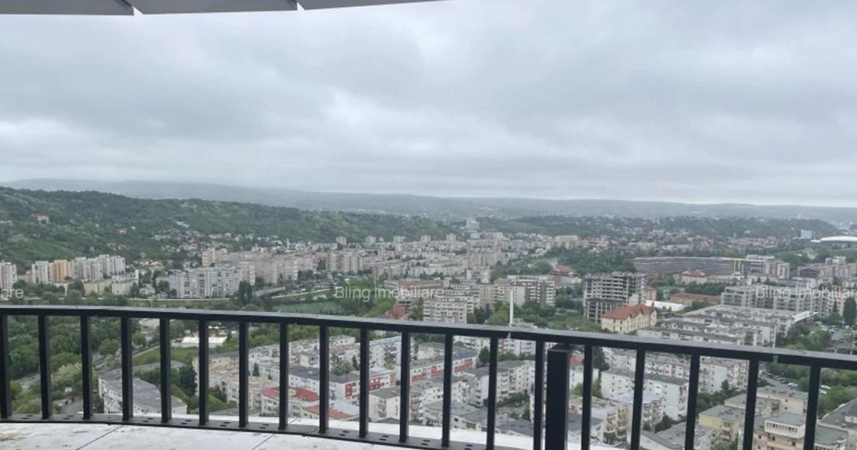 Cel mai înalt bloc din România se află în Cluj Napoca. FOTO: imobiliare.ro