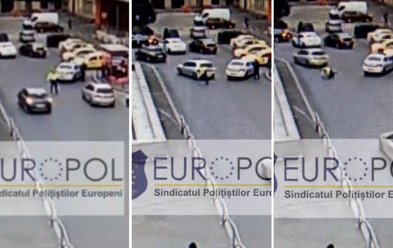 Șoferul care a lovit intenţionat un poliţist, sub control judiciar pentru 60 de zile