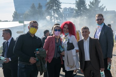 Zâmbete și voie bună înainte de congres