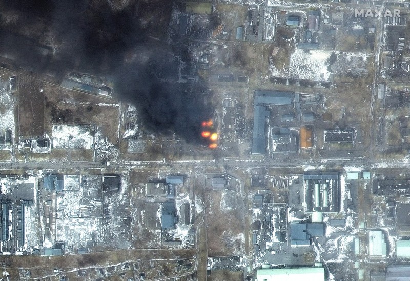 Imagine satelit Mariupol (sursa foto: Maxar Technologies/Profimedia)