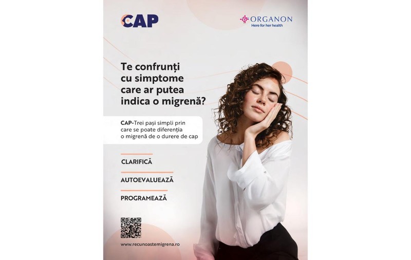 Recunoaște migrena, o boală cu impact major asupra calității vieții: 14% din populație suferă de migrenă, care nu este o simplă durere de cap