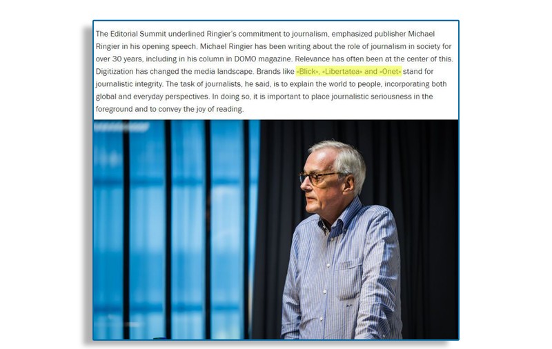 Michael Ringier: „Libertatea reprezintă integritatea jurnalistică”. După ce ziariștii au cerut stoparea imixtiunilor în editorial, Ringier a anunțat concedierea a 20% din redacție