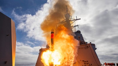 Racheta Tomahawk, lansată de pe navă de război australiană. Imagine cu caracter ilustrativ Foto: Profimedia