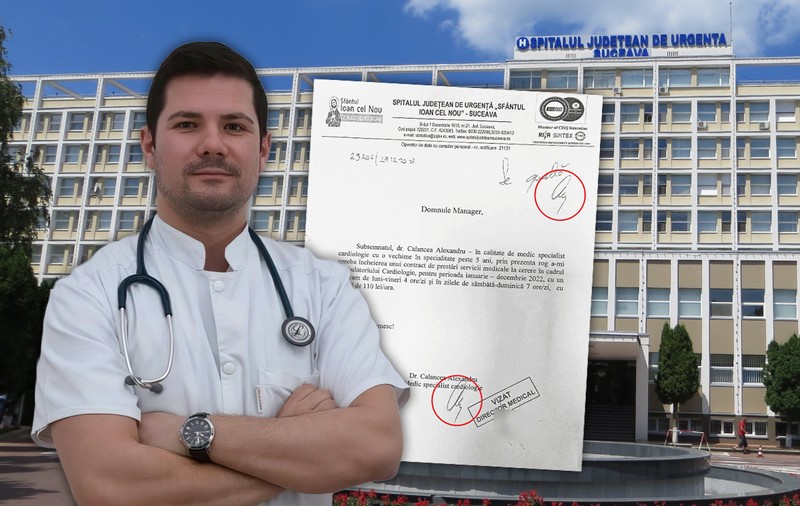 DOCUMENTE. Un manager de spital și-a aprobat singur contractul prin care putea lucra 74 de ore pe săptămână
