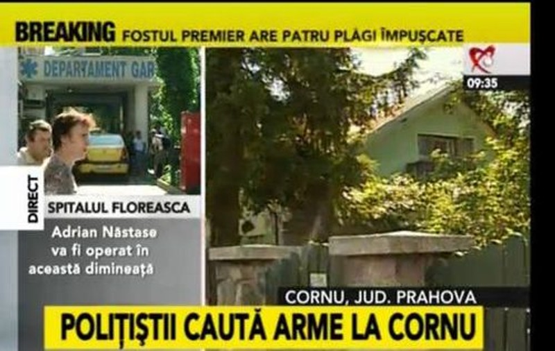 Polițiștii merg la casa de la Cornu a lui Adrian Năstase pentru a-i lua armele de vânătoare