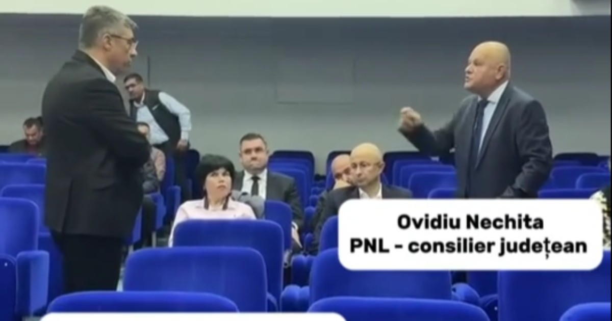 Scandal la ședința CJ Brăila. Foto Captură video
