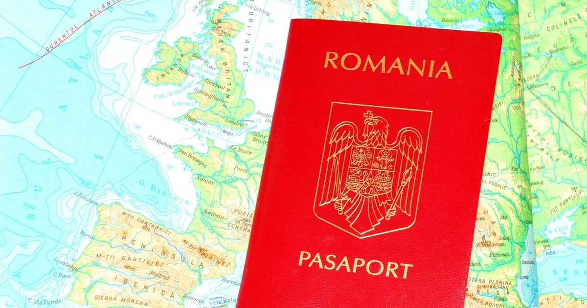 pașaport românesc pe harta europei